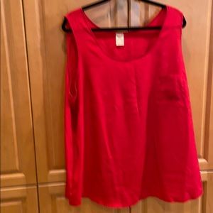 Women’s 3X Red sleeveless top